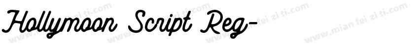 Hollymoon Script Reg字体转换